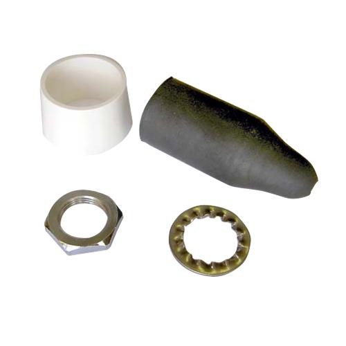 Mtrik, skive, afstandsstykke og beskyttelsestylle